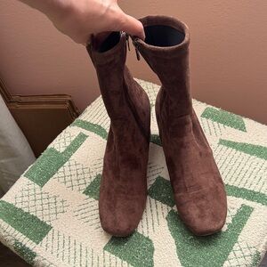 Silent D Brown Ankle Boots
